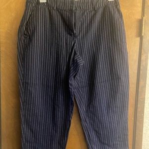 Ankle length navy Lane Bryant pants